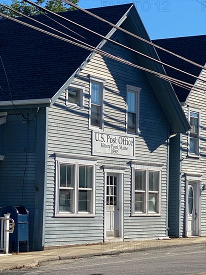 Slight Angle View of Post Office Building, Kittery Point,