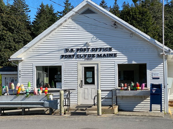 Post Office Building with Buoys, Port Clyde,