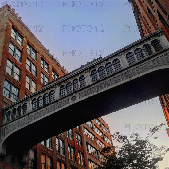 Sky Bridge connecting Two Buildings, Chelsea Market,