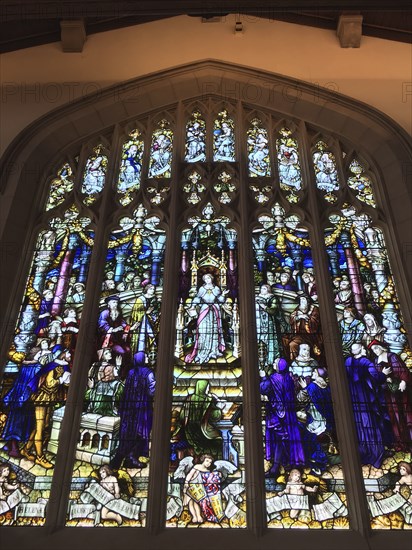 Stained Glass Window, interior, USA