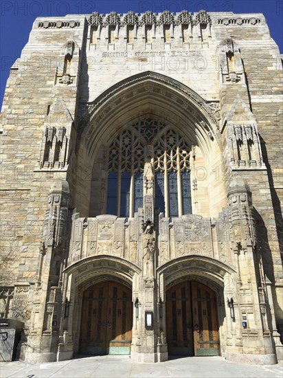 Sterling Memorial Library, Exterior View,