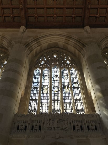 Stained Glass Window, Sterling Memorial Library,