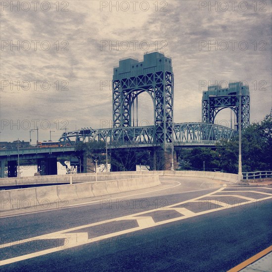 RFK-Triborough Vertical Lift Bridge over Harlem River, New York City,