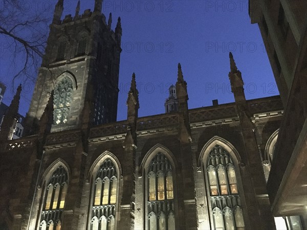 The First Presbyterian Church at Night, Greenwich Village,