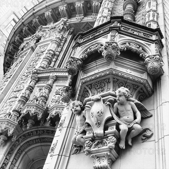 Ornate Terra-Cotta Facade, Alwyn Court,