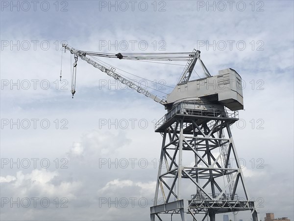Construction Crane at Shipyard,,