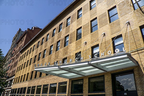 Grace Church High School, Exterior Facade,