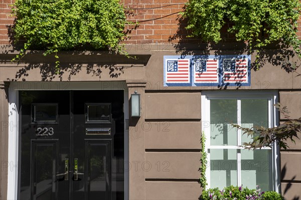 Protect USPS Sign on Residential Buildings, West Village,