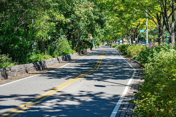 Bike and Jogging Path along West Side Highway, New York City,