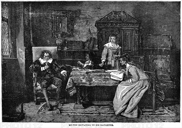 Milton dictating to his Daughter