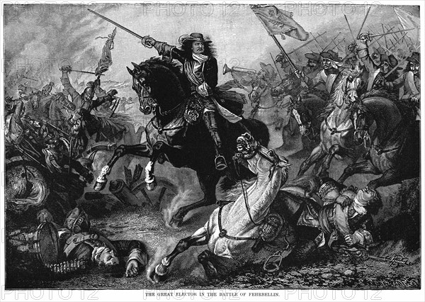 The Great Elector in the Battle of Fehrbellin