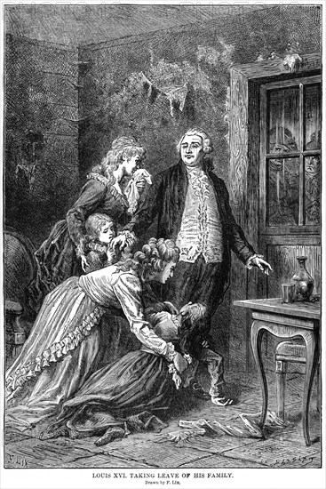 Louis XVI taking leave of his Family
