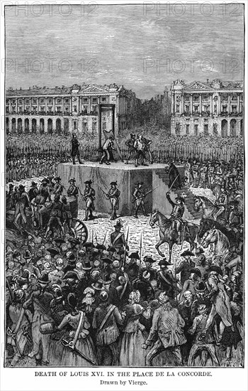 Death of Louis XVI in the Place de la Concorde