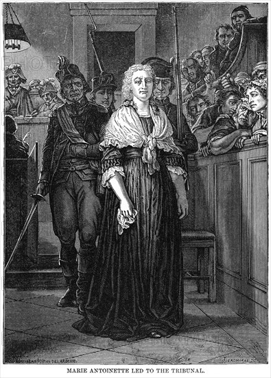 Marie Antoinette led to the Tribunal