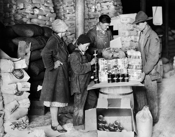 Farmer, his Wife and Son