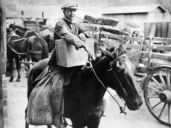 Man on Horseback, a Drought Victim