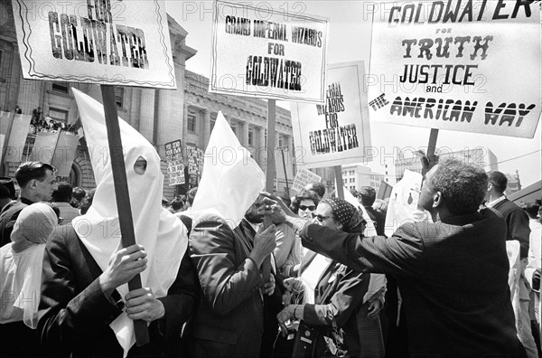 Civil Rights Parade near City Hall, Republican National Convention