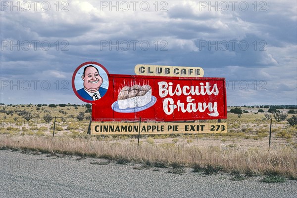 Club Cafe Billboard near Santa Rosa, New Mexico