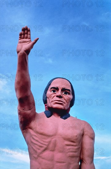 Chief Motel Statue, Carrington