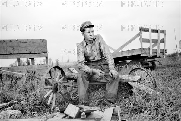 Farm Boy of Minnesota cut-over Land, Lake of the Woods County