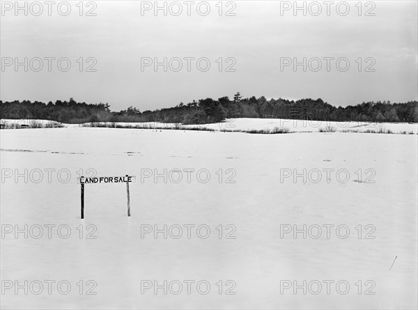 Land for Sale Sign near Bath, Maine