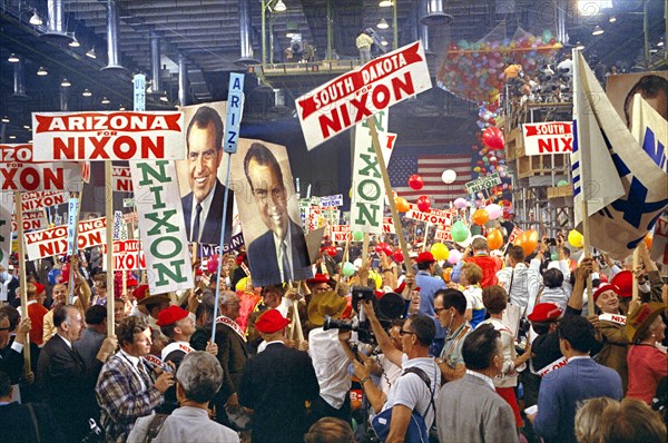 Delegates on Floor at Republican National Convention, Miami Beach Convention Center