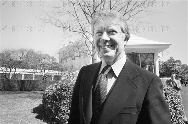 U.S. President Jimmy Carter, Half-Length Portrait at White House