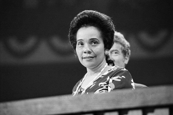 Coretta Scott King, head and shoulders Portrait