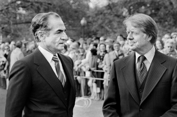 Mohammad Reza Pahlavi, Shah of Iran with U.S. President Jimmy Carter