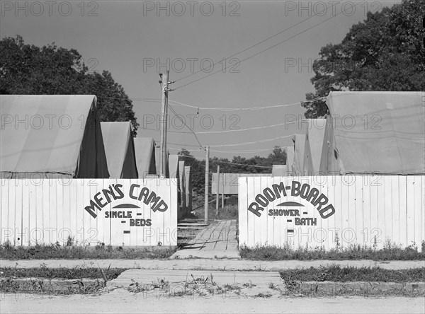 Tent Camp to accommodate Workers from nearby New Powder Plant, Childersburg