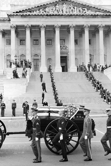 Former U.S. President Herbert Hoover's Casket, U.S. Capitol Building