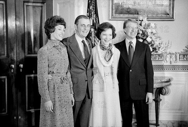 from left: U.S. Second Lady Joan Mondale, U.S. Vice President Walter Mondale
