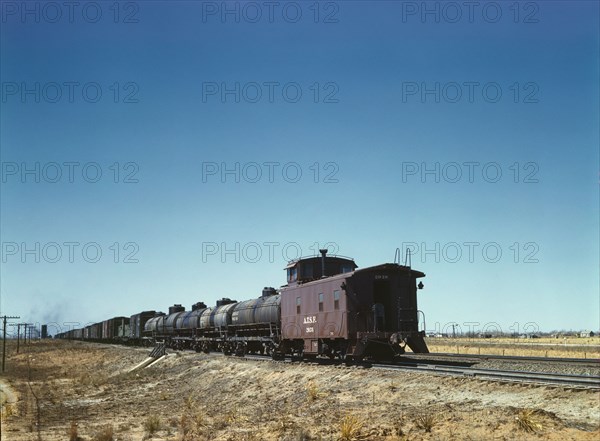 West-bound Freight Train stopping for water