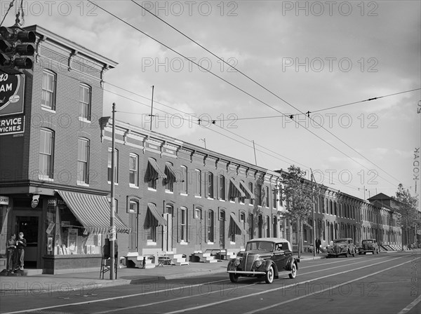 Row Houses and Street Scene