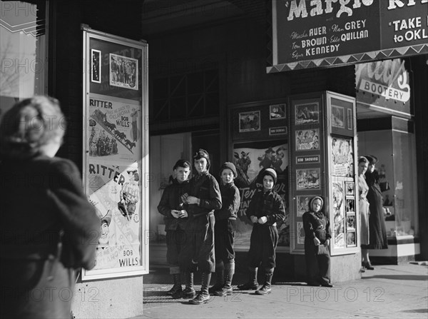 Children at Movie House on Saturday Afternoon