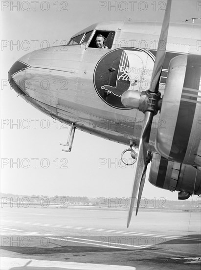 Pilot waiting for the signal to take off