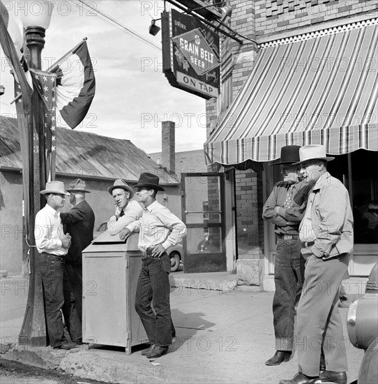 Stockmen on Street Corner