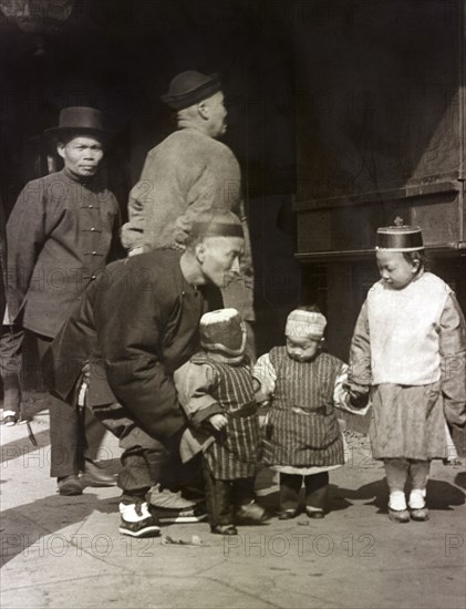 Chinese American Men and Children