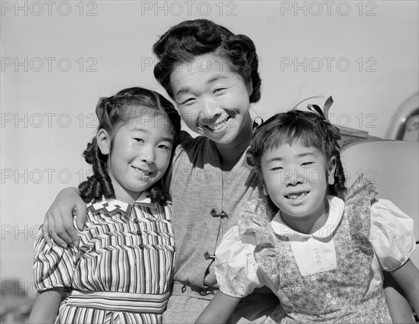 Mrs. Nakamura and her two Daughters
