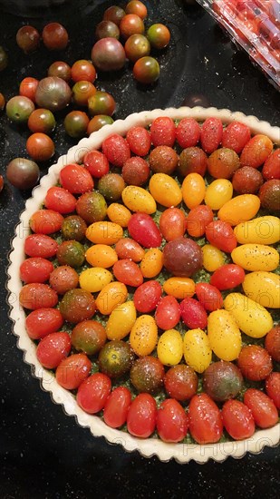 Tomato Tart with Heirloom Cherry Tomatoes