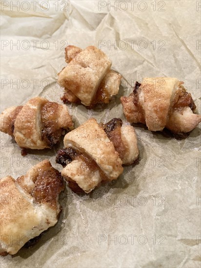 Rugelach on Parchment Paper