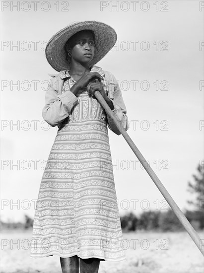woman, farmer, occupations, African-American ethnicity, historical,