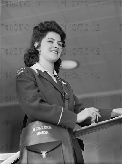 woman, occupations, Western Union, World War II, historical,