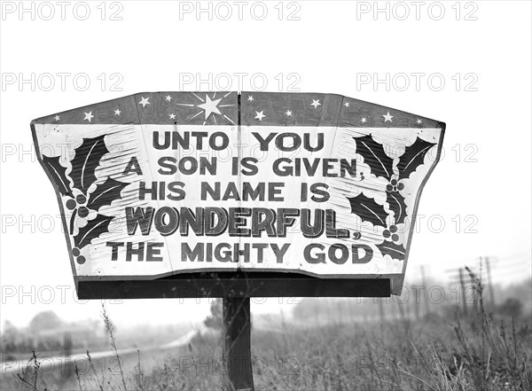 religion, sign, rural, Georgia, historical,