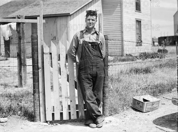 man, farmer, occupations, Montana, historical,