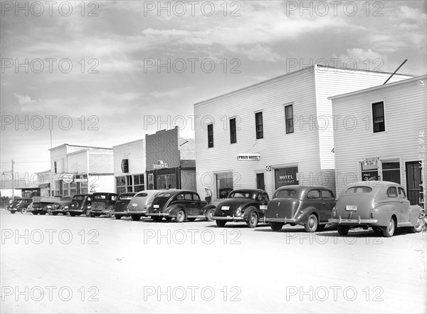 street scene, commerce, Froid, Montana, historical,