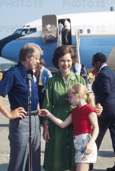 Jimmy Carter, Rosalynn Carter, Amy Carter, politics, historical,