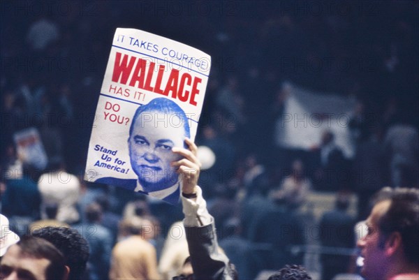 politics, George Wallace, political rally, presidential election, historical,