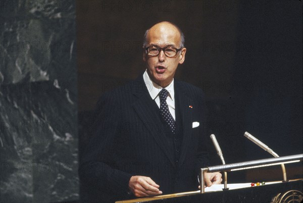 French President Valery Giscard d'Estaing