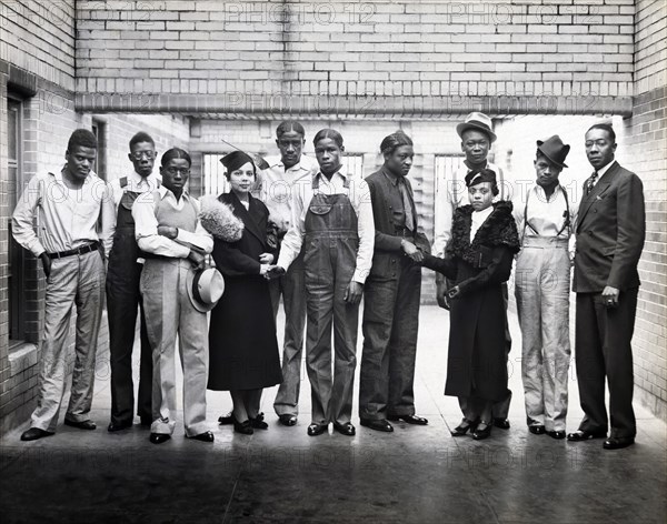 Eight of the nine Scottsboro Boys